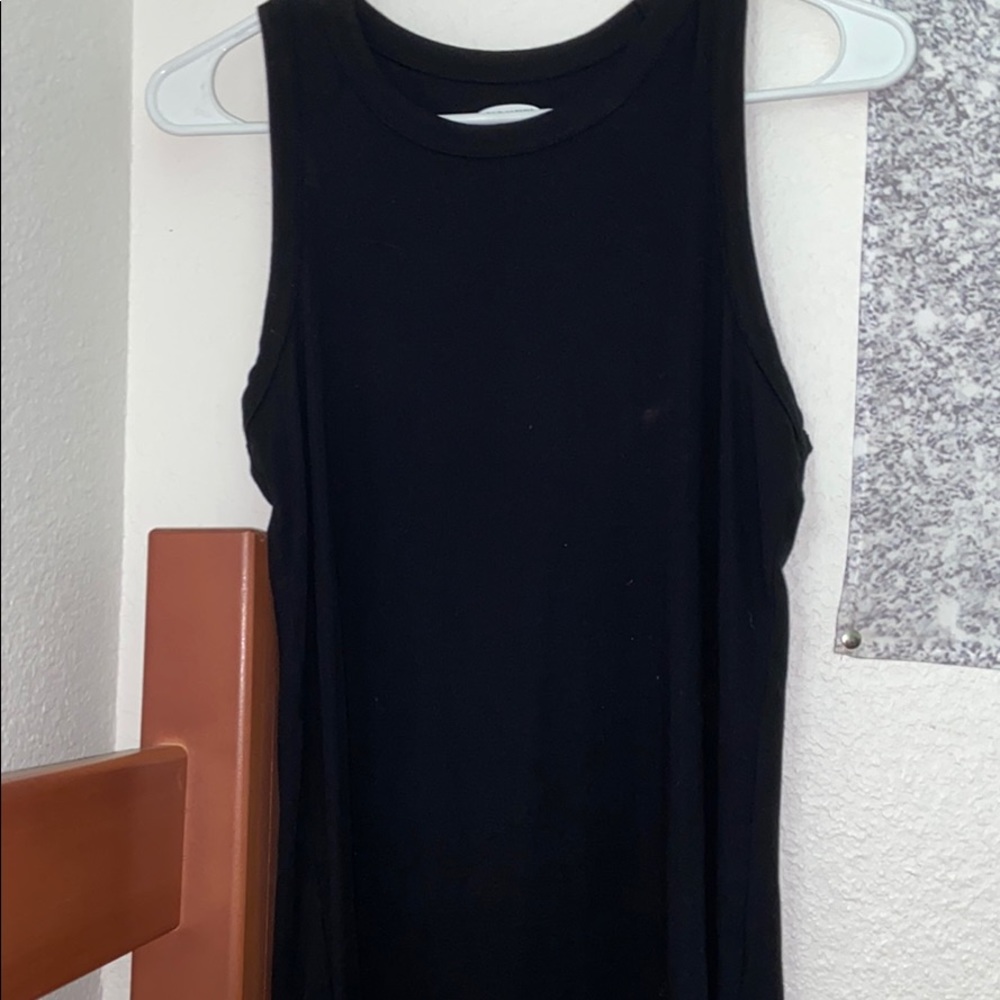 black tank top